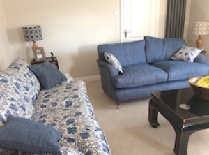 Alwinton 2 Seater Sofas in Grapevine Indigo and Fisher Denim