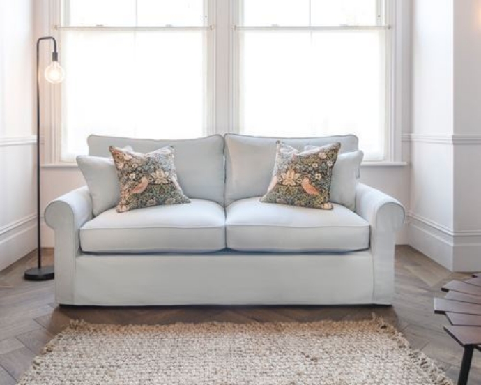 Bignor 2 seater sofa bed in Geneva Nordic