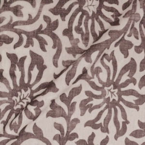 V&A Brompton Collection - Floral Scroll: Cacao