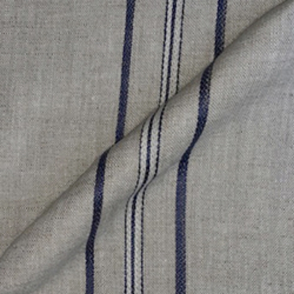 Fabric Askrigg Woven Linen Stripe: Blue