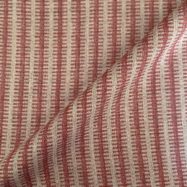 Fabric Stockport Stripe: Rouge