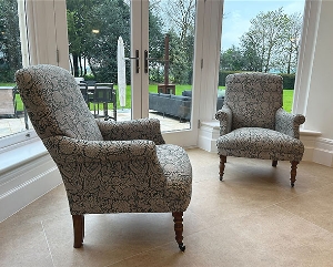 Snape Chair in V&A Threads of India Varanasi Wilderness Hunter