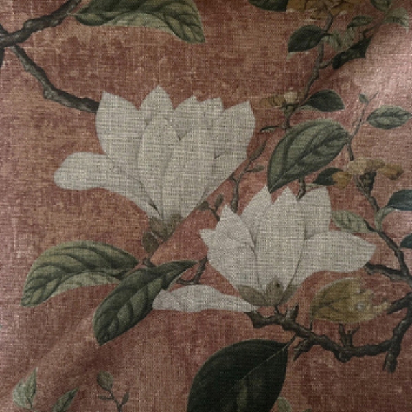 Fabric RHS Botanicals - Plantae Japonicae: Terracotta
