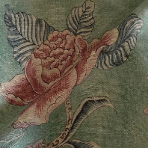 Floral Linen: Alice in Wonderland Viridian