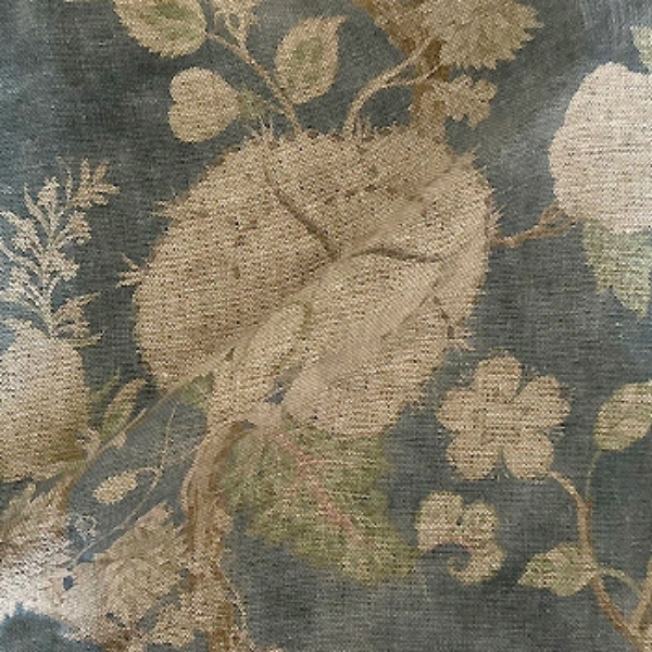Fabric Floral Linen: Tryst Marine