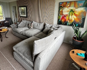 Hambledon Combi Group in Warwick Manhattan Velvet Pumice