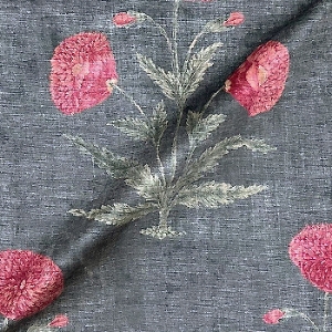 V&A Threads of India Opulent Velvets - Regal Poppy: Pitch