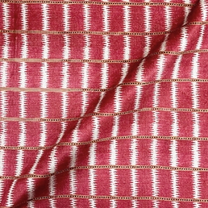 V&A Threads of India Opulent Velvets - Ikat Mirage: Rouge