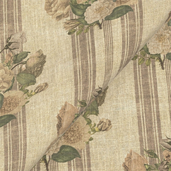 	Exclusive Fabric RHS Etta's Bouquet: Alba Truffle