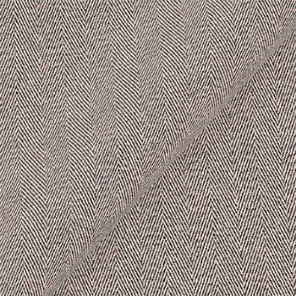 Exclusive Fabric Roxburgh Herringbone: Black Mustard