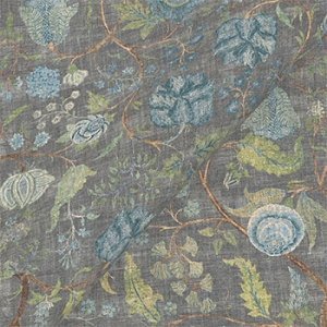 V&A Threads of India on Linen - Tree of Life: Slate