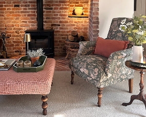 Snape Chair in V&A Threads Of India in Mughal Garden Safari curtesy of Ribton Turner Design