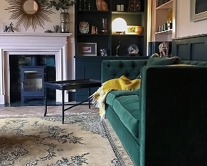 Haresfield 3 Seater Sofa in House Clever Velvet Fern