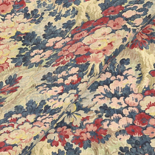 Fabric Floral Linen: Sylvan Ink Magenta