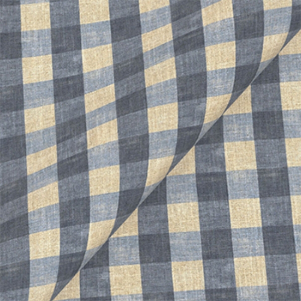 Exclusive Fabric Sussex Gingham Small: Ink