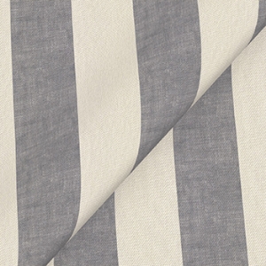 Spill Resistant Horizon Stripe Broad: Seal Grey