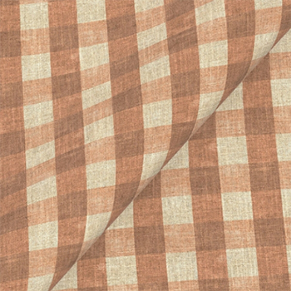Spill Resistant Sussex Gingham Small: Cinnamon