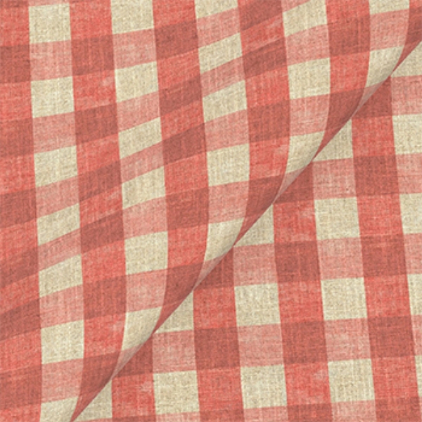 Spill Resistant Sussex Gingham Small: Brick