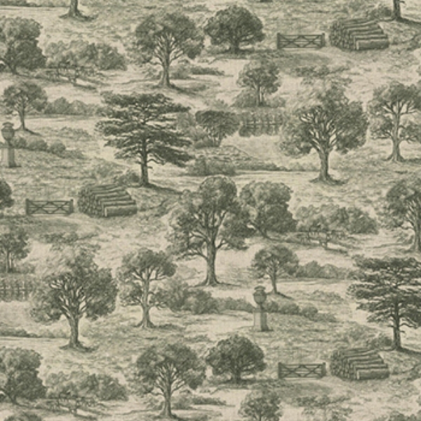 Woodland Toile: Forest Green