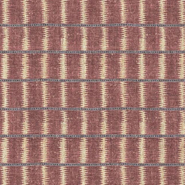 V&A Threads of India on Linen - Ikat Mirage: Cardinal