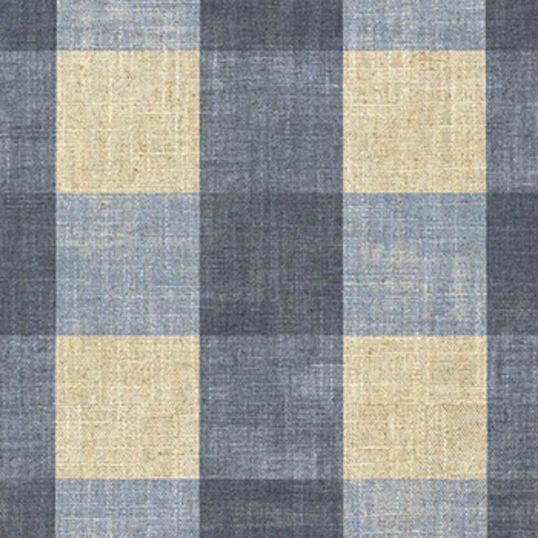 Spill Resistant Sussex Gingham Large: Ink