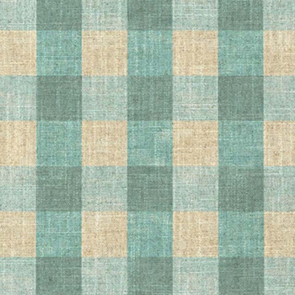 Spill Resistant Sussex Gingham Small: Sea Mist