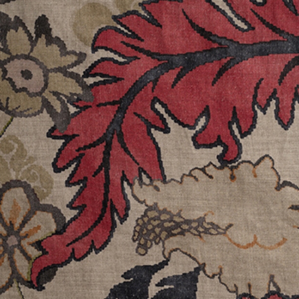 Floral Linen: Kincsem Obsidian