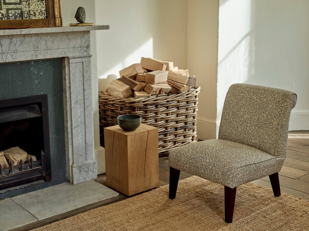Harwood chair upholstered Summer Clay Storm